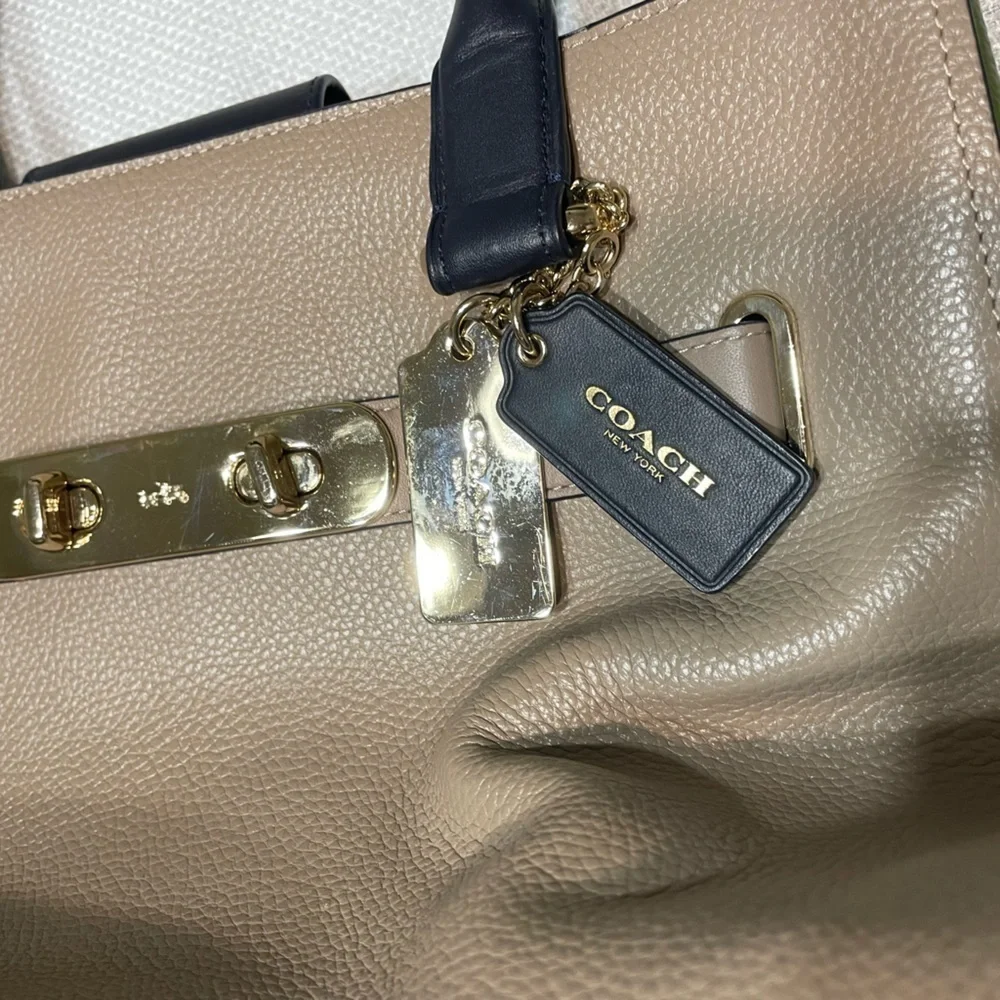 Coach Tru-color Grained Leather Swagger